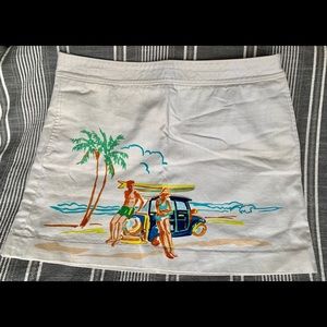 JCrew Surfer Scene Mini Skirt
